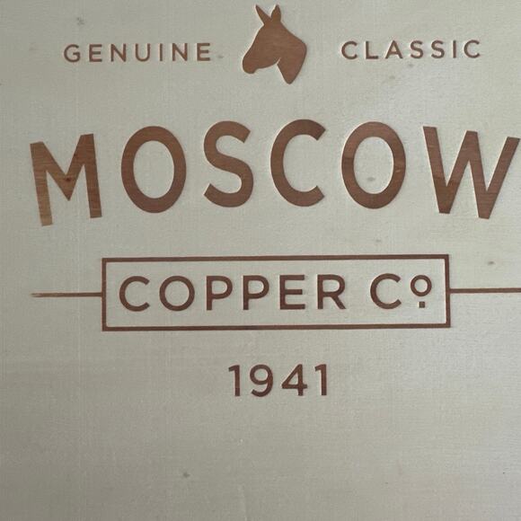 Moscow Mule 2 mugs 9 piece gift set with original box NWB coasters included - Picture 7 of 12